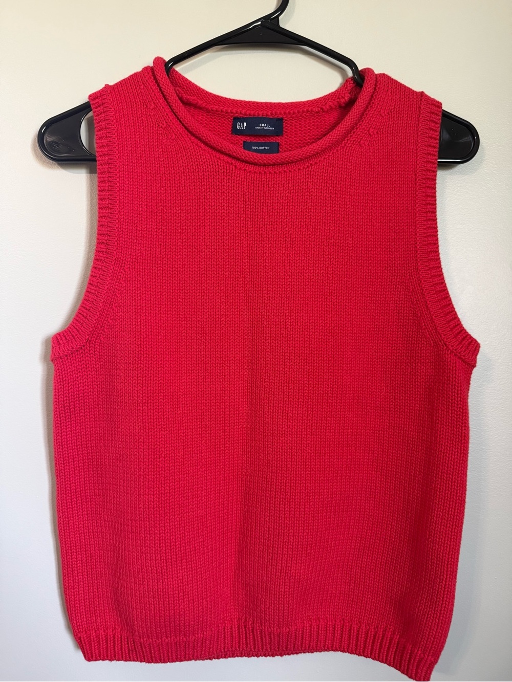 GAP Bright Red Knit Sleeveless Tank